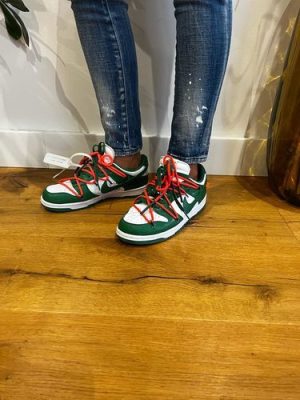 Nike OffWhite x Dunk Low Pine Green photo review