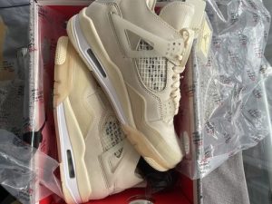 OffWhite x Air Jordan 4 SP Sail photo review