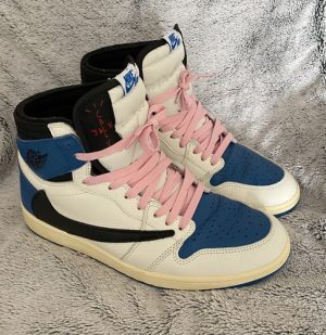 Travis Scott xFragment x Air Jordan 1 High OG SP Military Blue photo review