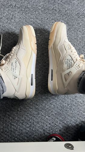 OffWhite x Air Jordan 4 SP Sail photo review