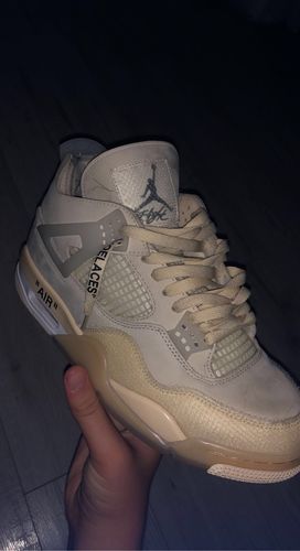 OffWhite x Air Jordan 4 SP Sail photo review