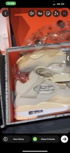 OffWhite x Air Jordan 4 SP Sail photo review