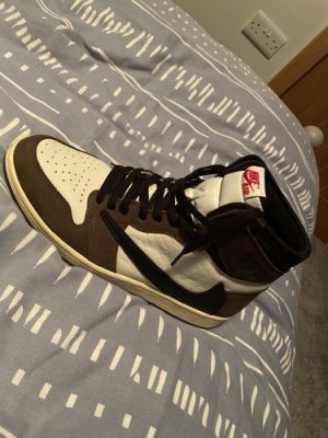 Travis Scott x Air Jordan 1 Retro High OG Mocha photo review