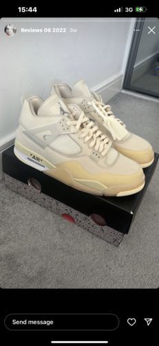 OffWhite x Air Jordan 4 SP Sail photo review