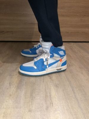 OffWhite x Air Jordan 1 Retro High OG UNC photo review